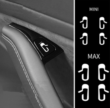 Hurðarrofa merking - Tesla Model 3