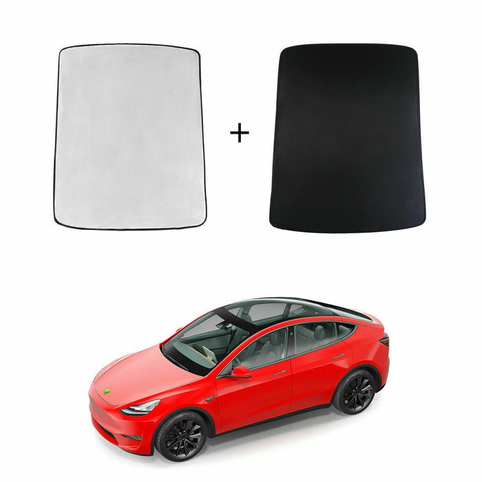 Sólhlífar í þakglugga - Tesla Model Y
